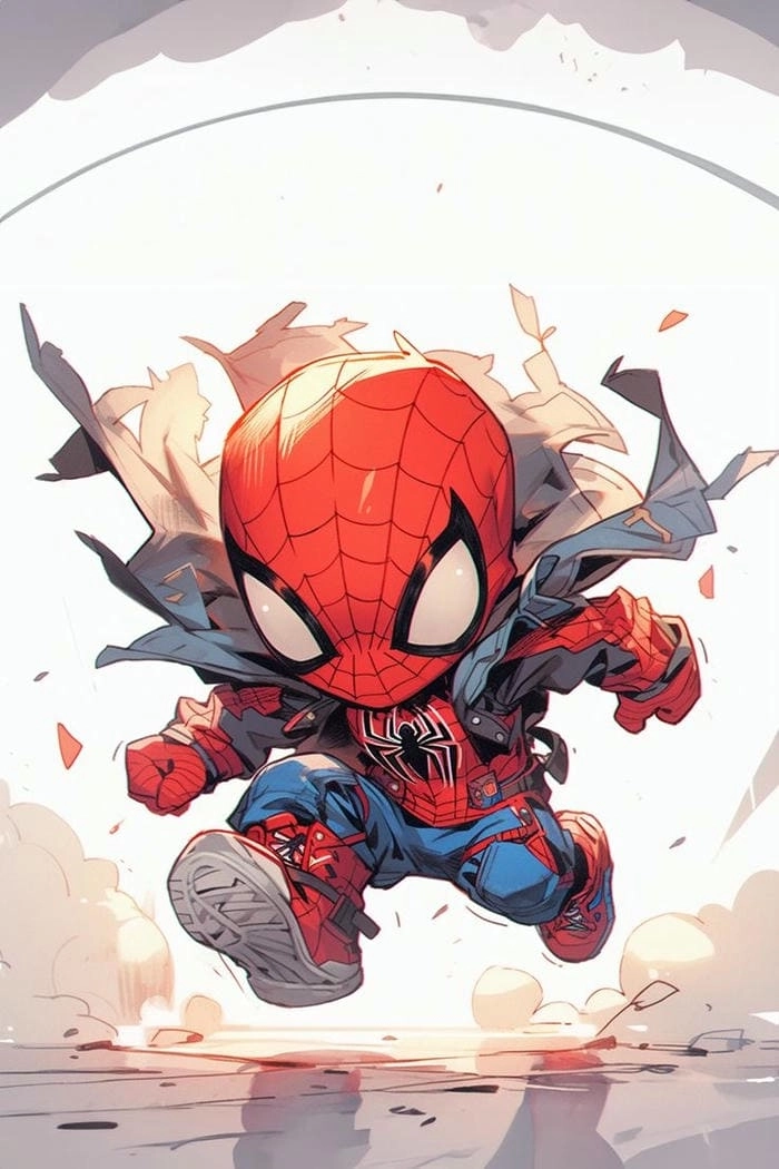 Anh spider man chibi độ phân giải cao tải về miễn phí