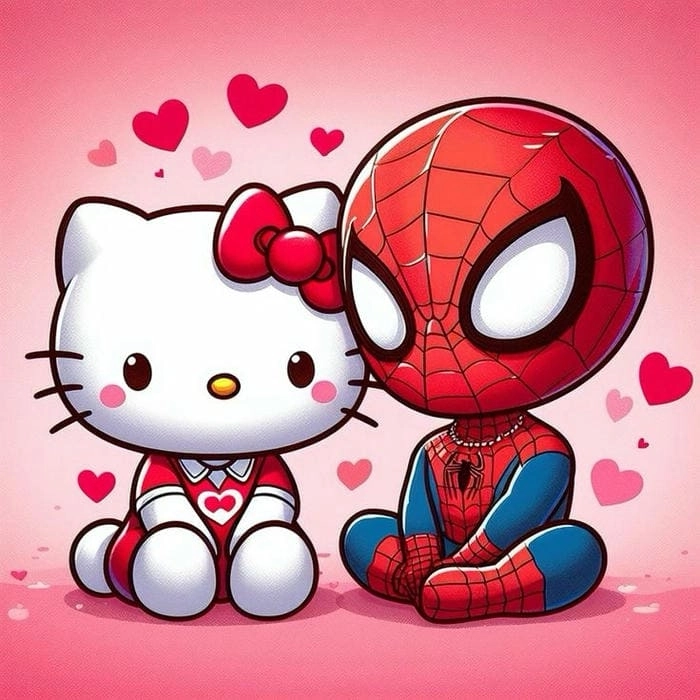 Hình vẽ spider man chibi chi tiết và sống động từng nét