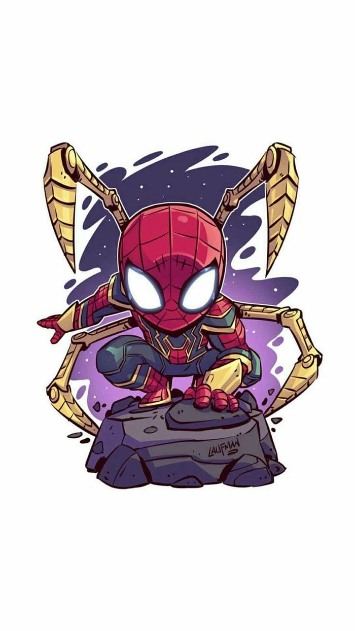 Chibi spider man across the spider verse siêu ngầu và cá tính