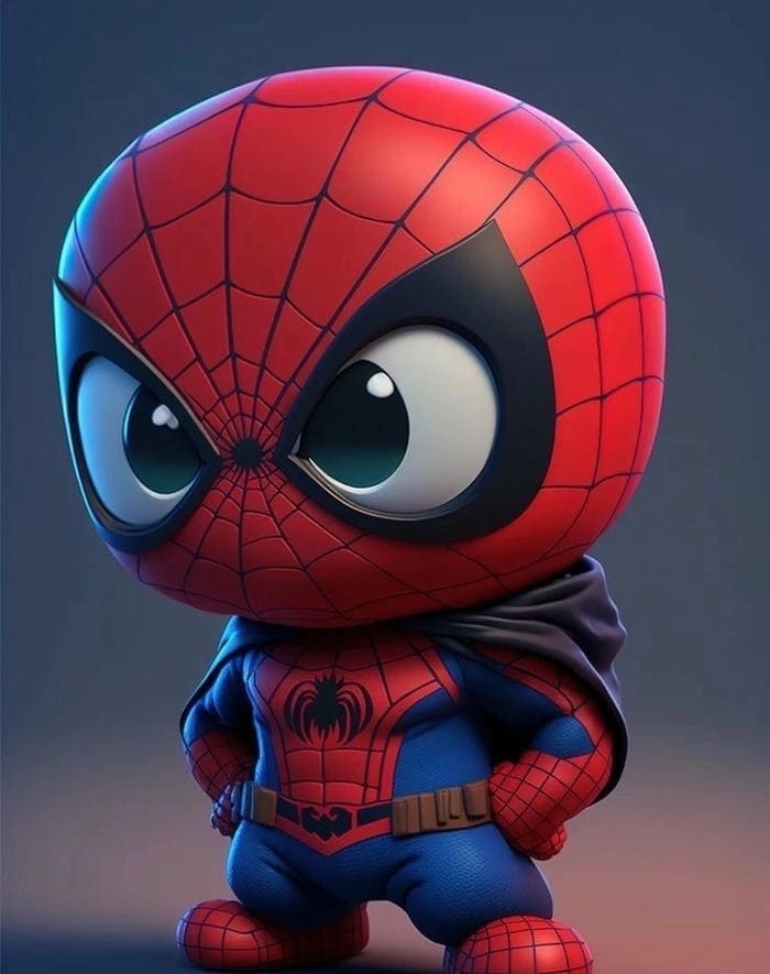 Cute chibi spiderman drawing cho bạn cảm hứng sáng tạo mới