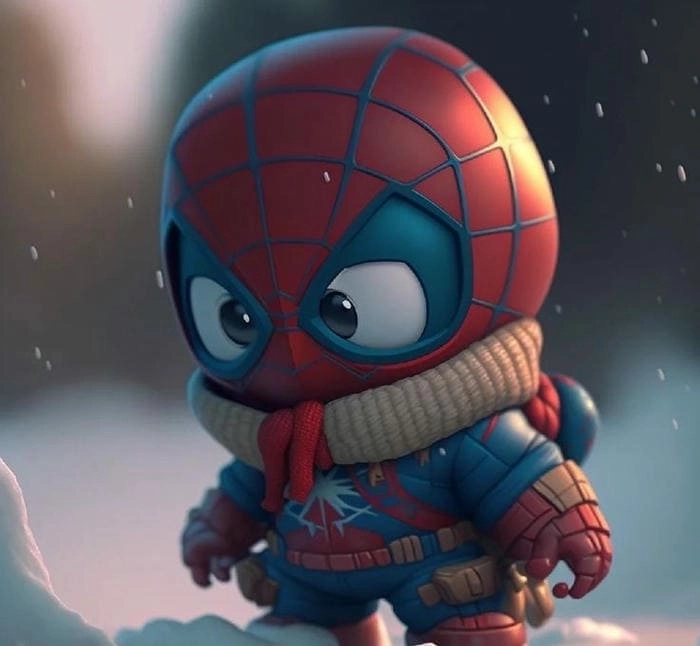 Cute spider man chibi nhỏ nhắn mà cuốn hút không tưởng