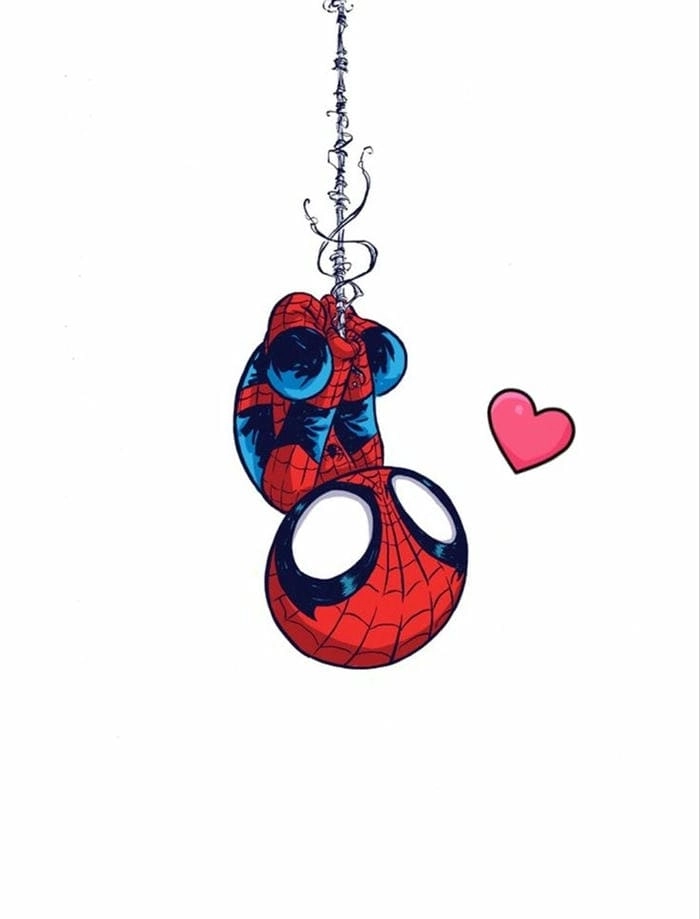 Spider man chibi drawing đáng yêu cho tín đồ đam mê hội họa