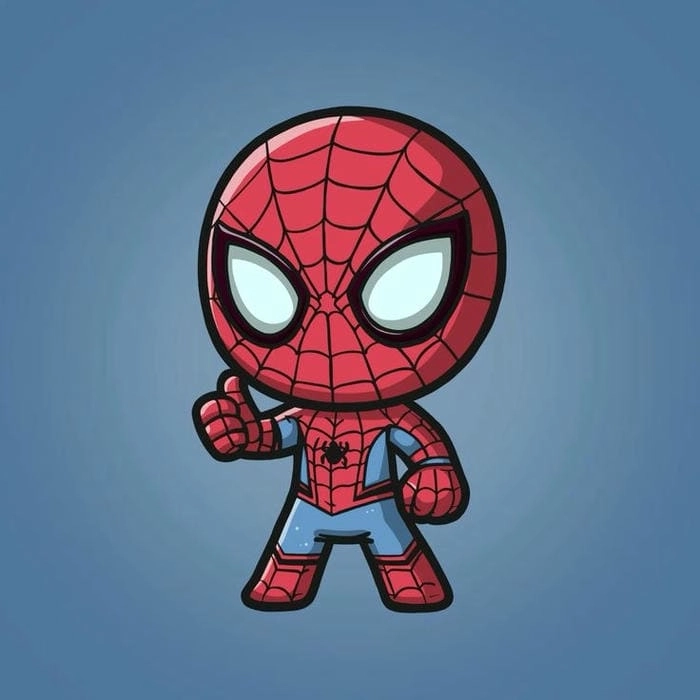 Spider man chibi toy món quà tuyệt vời cho fan nhỏ tuổi