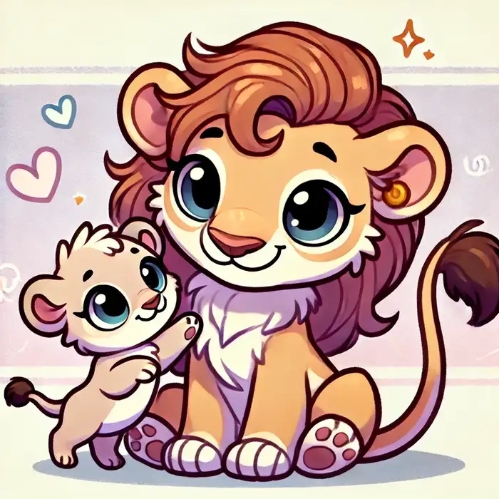 Sư tử cute với biểu cảm ngộ nghĩnh đáng yêu vô cùng