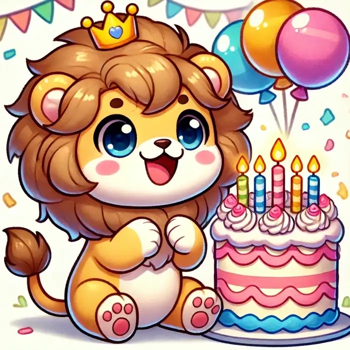 Chibi vẽ sư tử cute giúp bạn thư giãn và sáng tạo mỗi ngày