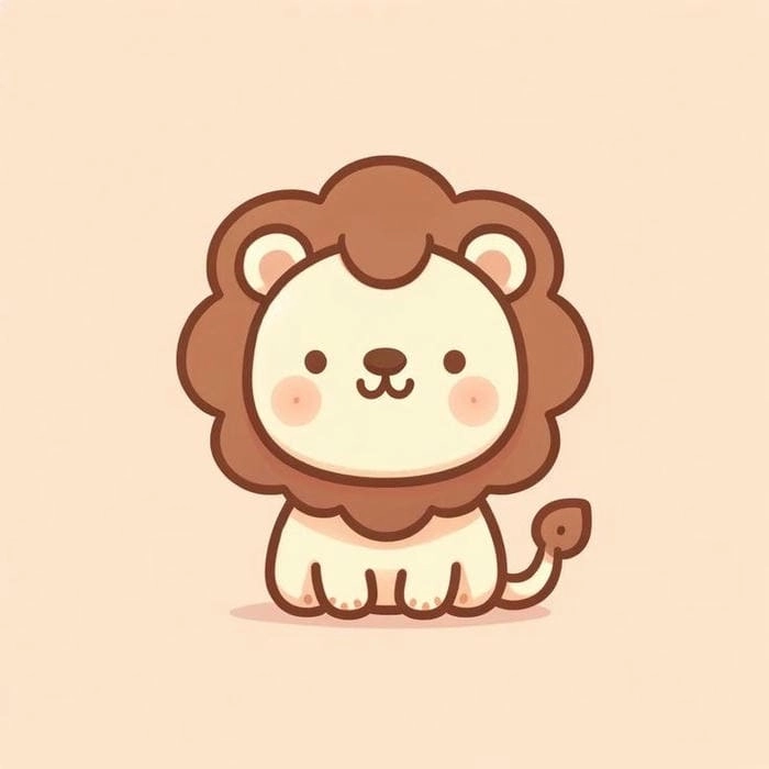 Ảnh sư tử chibi ngộ nghĩnh cho những ai yêu thích động vật