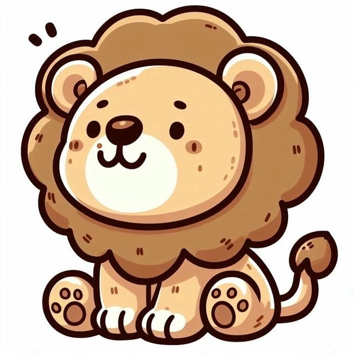 Ảnh sư tử chibi ngộ nghĩnh cho những ai yêu thích động vật