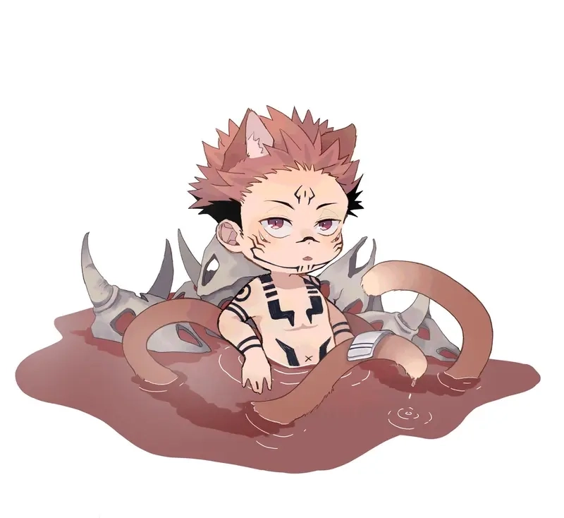 Tải ngay bộ Sukuna chibi png nền trong suốt dùng mọi nơi
