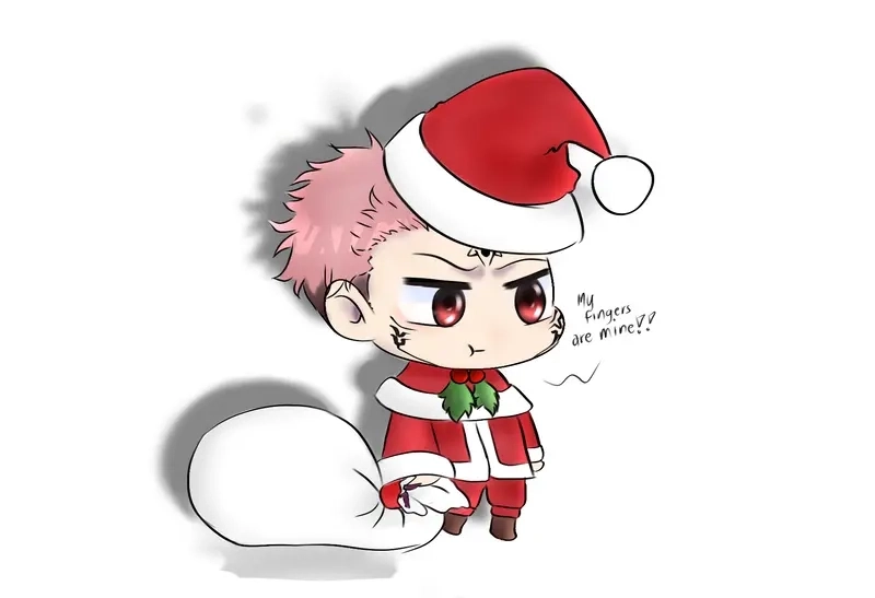 Tạo hình Sukuna chibi head cực đáng yêu cho icon