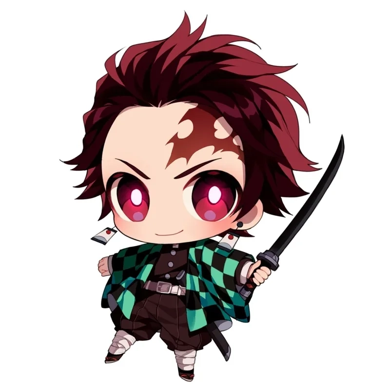 Đắm chìm trong nét dễ thương Kamado Tanjiro chibi cute