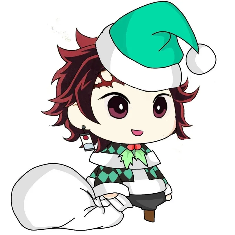 Chiêm ngưỡng Tanjiro chibi official art chuẩn gốc