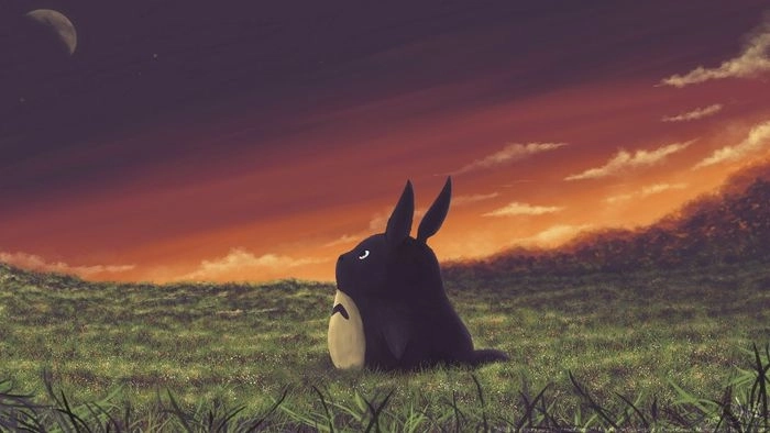 Thay đổi diện mạo dế yêu với hình nền Totoro cho iphone