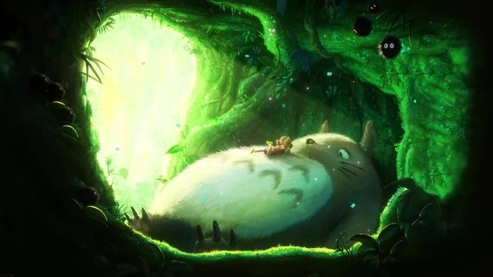 Biến màn hình sinh động với hình nền Totoro cho máy tính