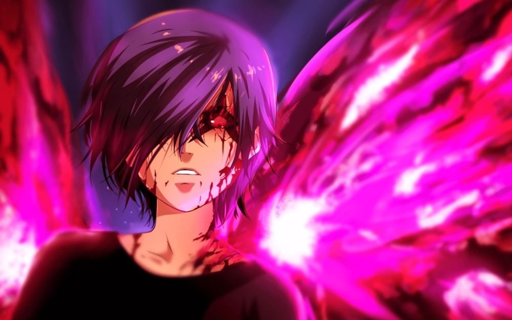 Touka Kirishima hair color thay đổi mang tính biểu tượng