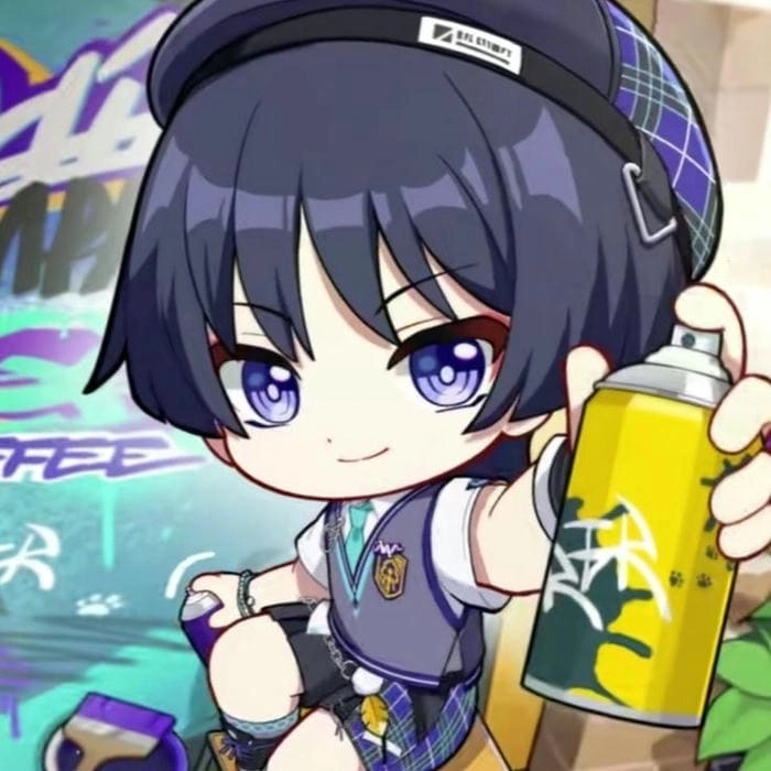 Gambar Wanderer chibi phong cách hoạt hình dễ thương khó cưỡng