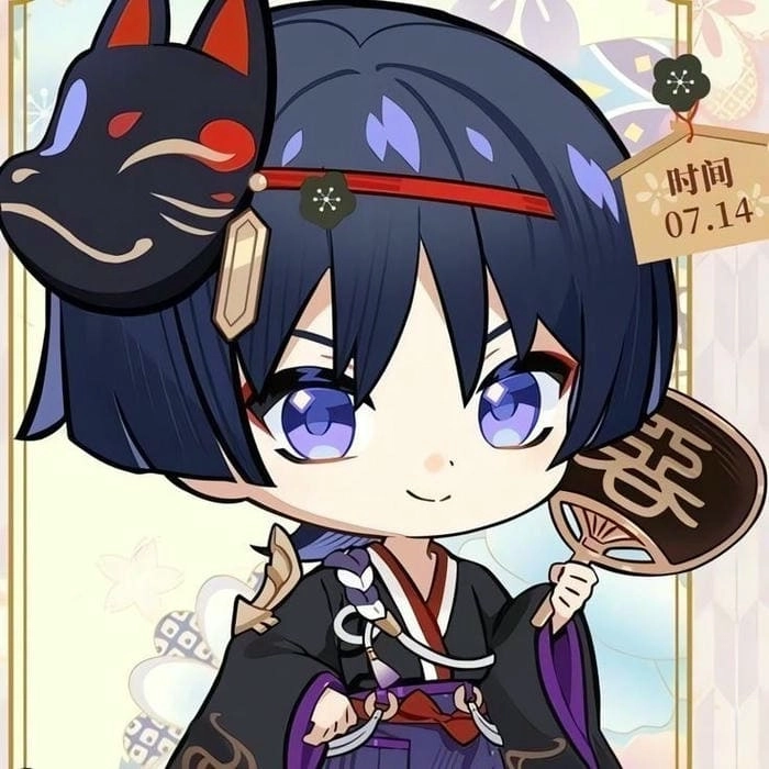 Genshin impact Wanderer chibi siêu phẩm fanart làm say đắm lòng người
