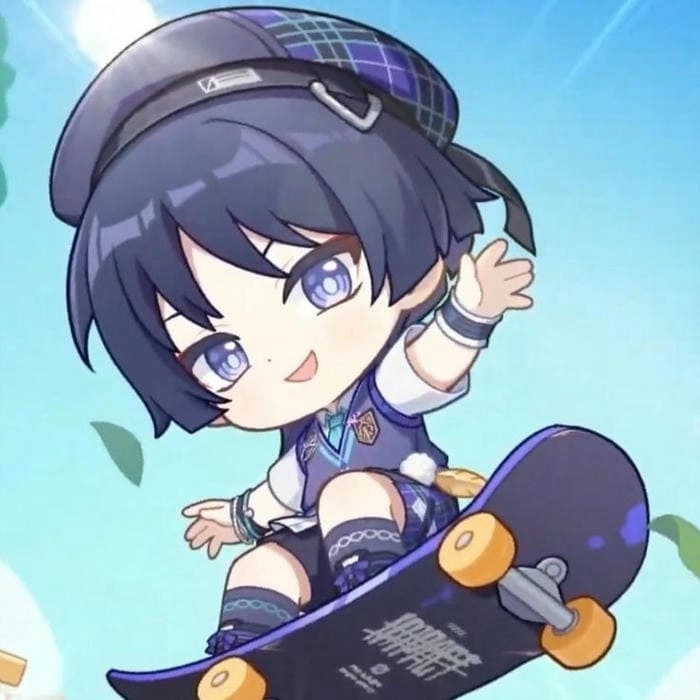 Hình Wanderer chibi sắc nét chuẩn ảnh fanart chất lượng cao