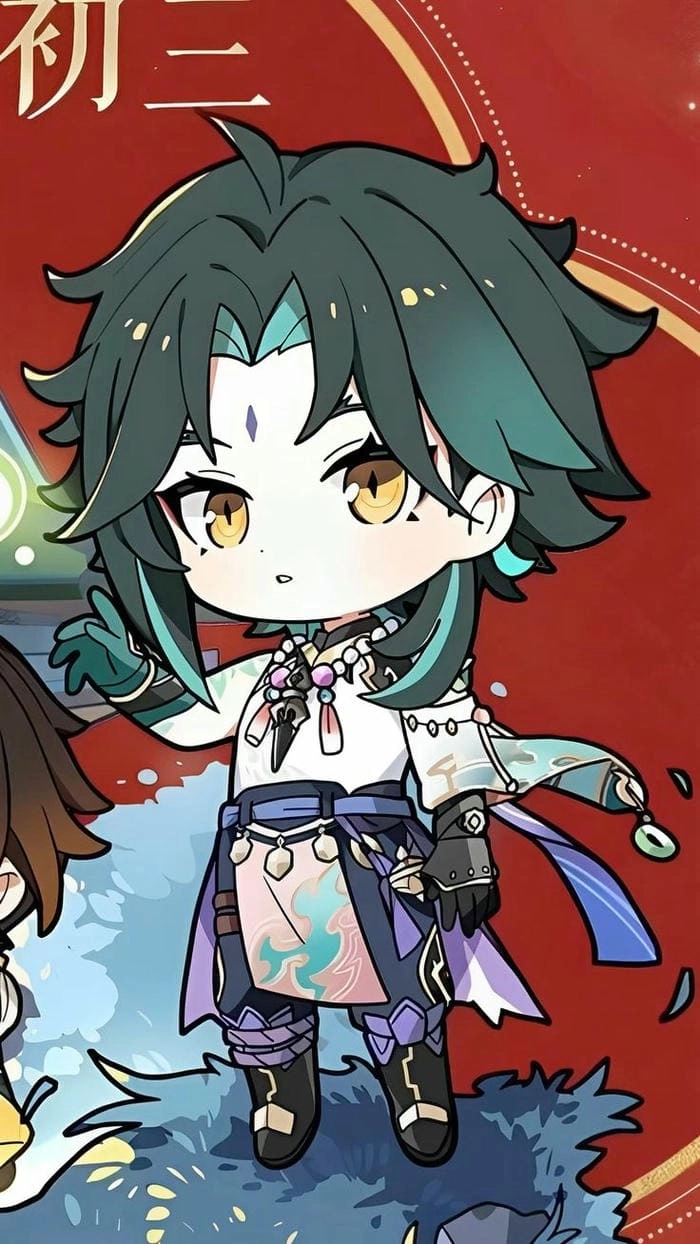 Bộ Xiao chibi transparent png cực nét dễ tùy chỉnh sử dụng