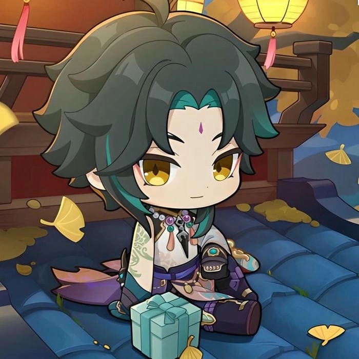 Bộ sưu tập sticker Xiao chibi png siêu đẹp dễ tải về