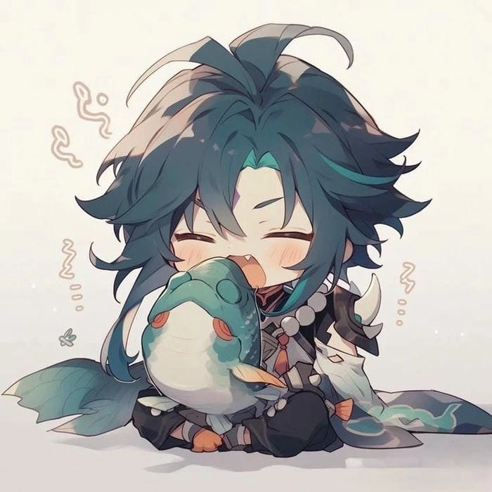 Tải về ngay sticker Xiao chibi siêu dễ thương cực kỳ sinh động