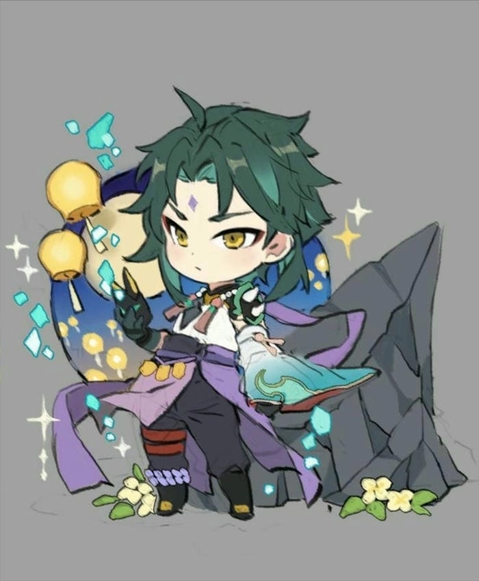 Tải ngay bộ Xiao chibi cute đẹp xuất sắc không thể rời mắt