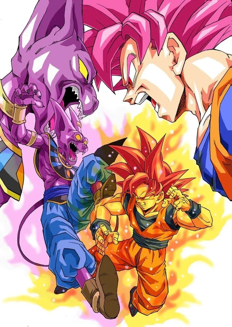 Cuộc đối đầu huyền thoại Goku vs Beerus trong vũ trụ 7