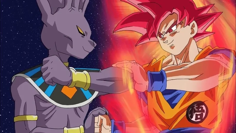 Kịch tính dâng cao khi Goku đấu với Beerus lần đầu tiên
