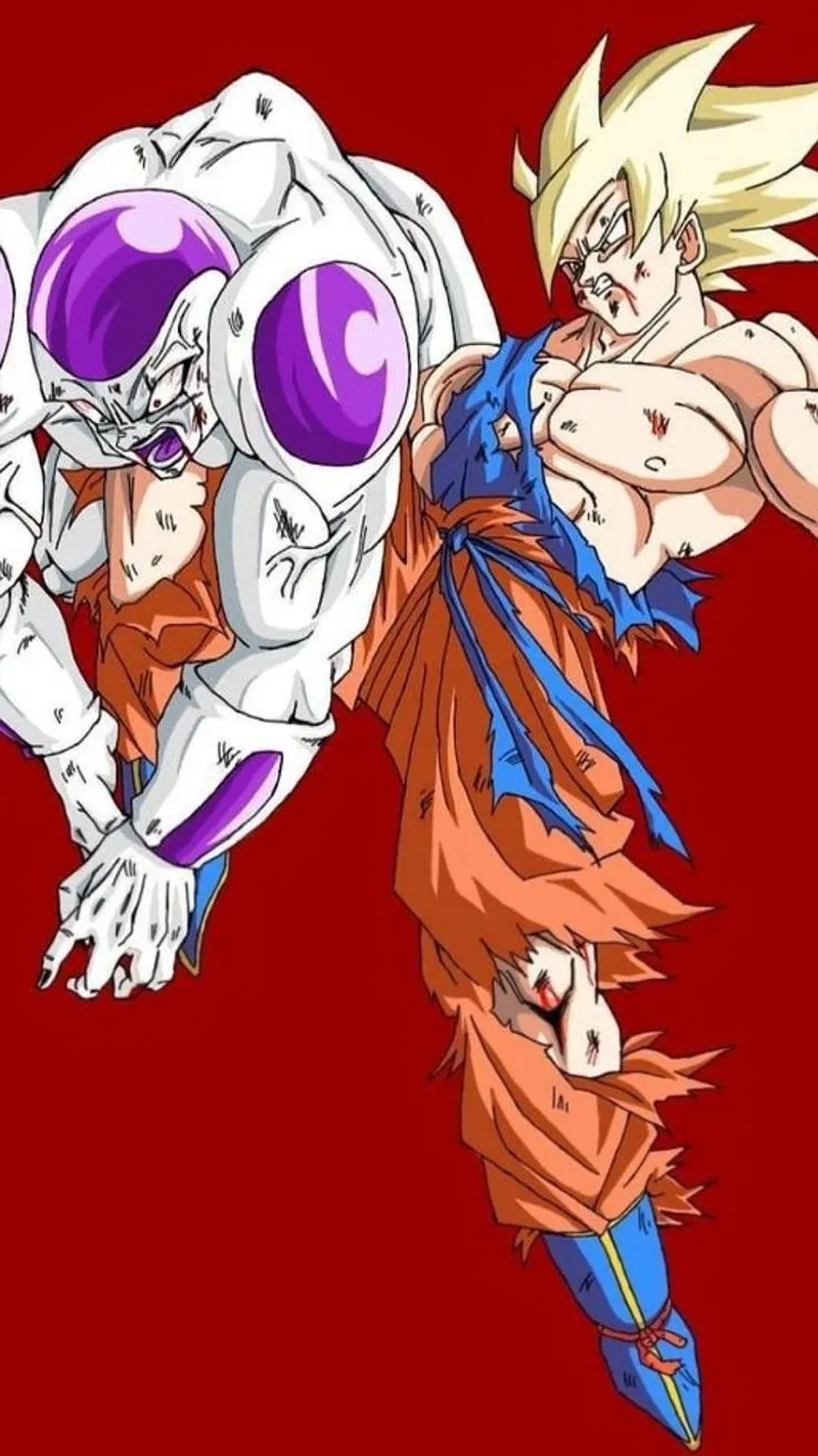 Frieza goku đối đầu nhau trong trận tử chiến làm thay đổi cả vũ trụ