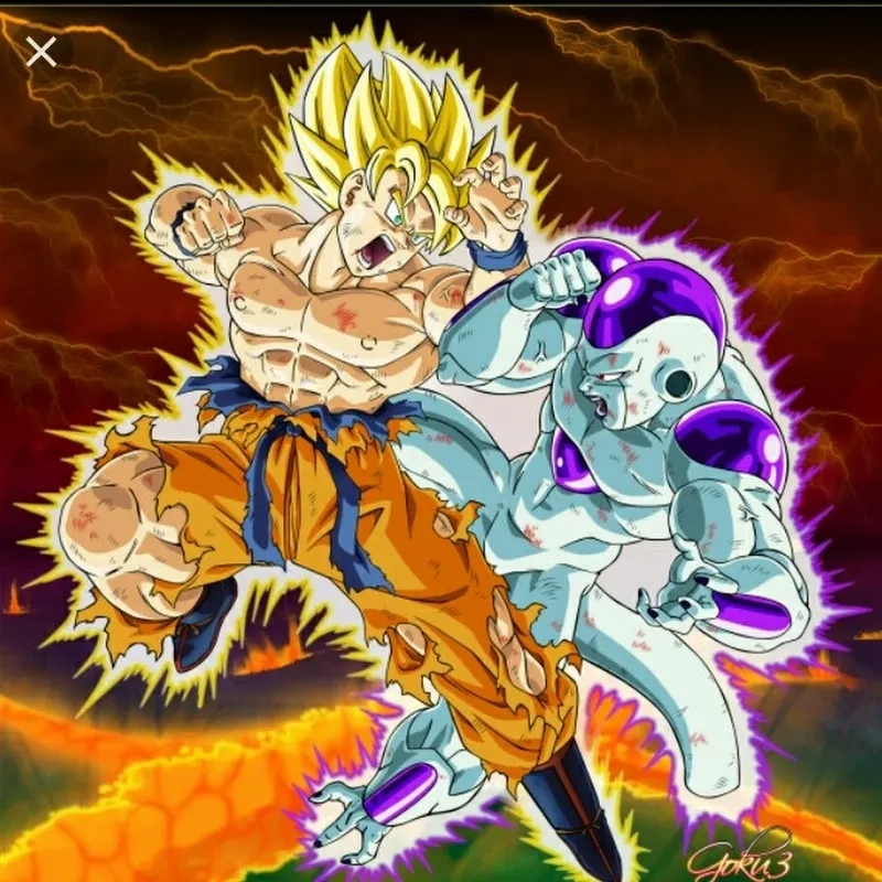 Frieza x goku với những khoảnh khắc chiến đấu khó quên trong anime