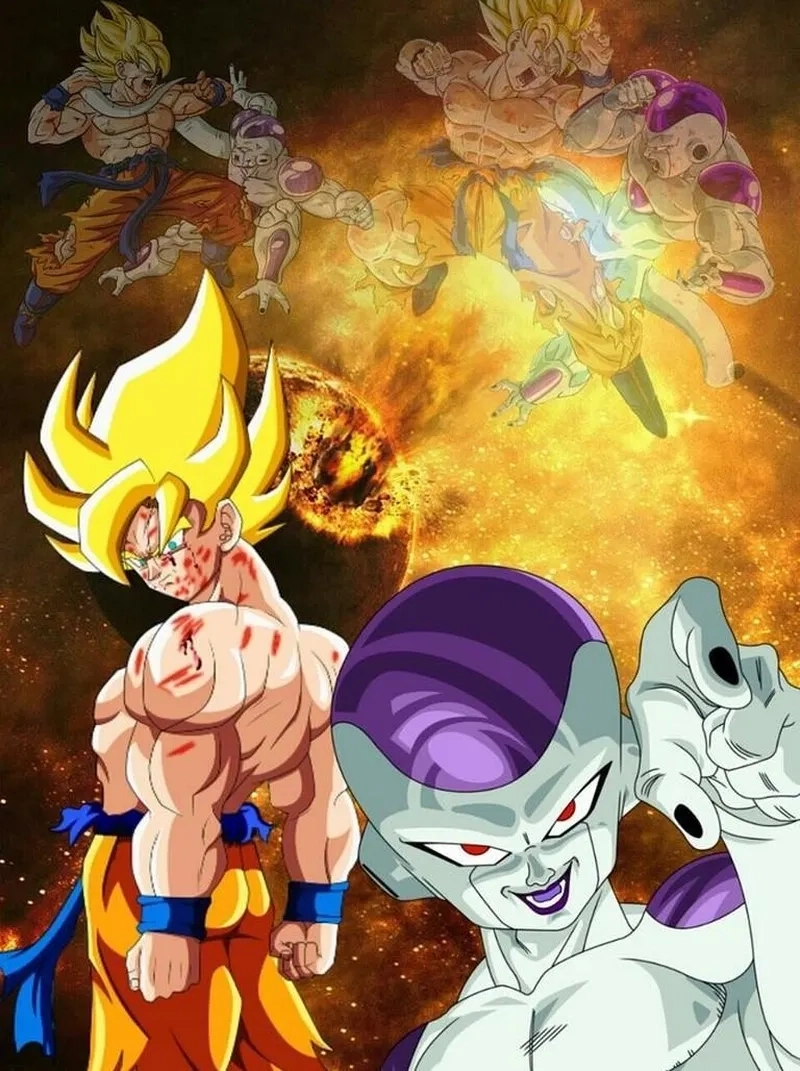Frieza vs goku đánh dấu cuộc đối đầu kinh điển xuyên suốt Dragon Ball