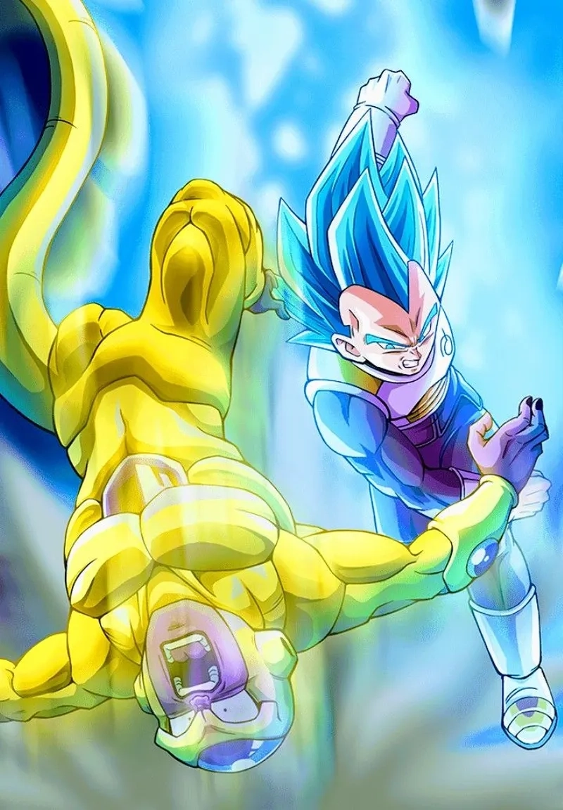 Goku vs golden frieza là cuộc đấu căng thẳng giữa hai siêu thực thể