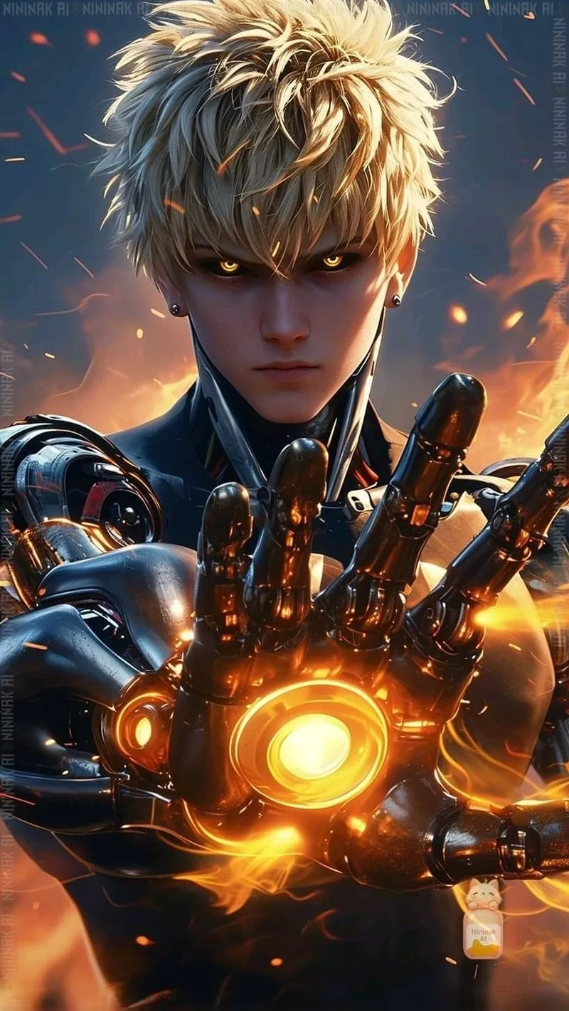Genos anime rực rỡ thu hút mọi ánh nhìn
