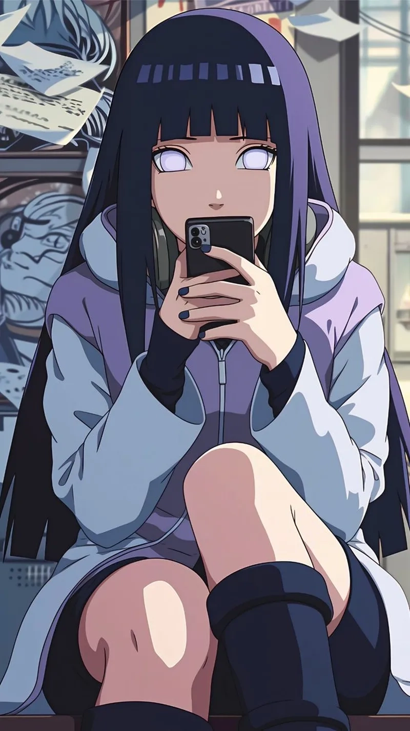 Hinata Hyuga 4k sống động thu hút mọi ánh nhìn