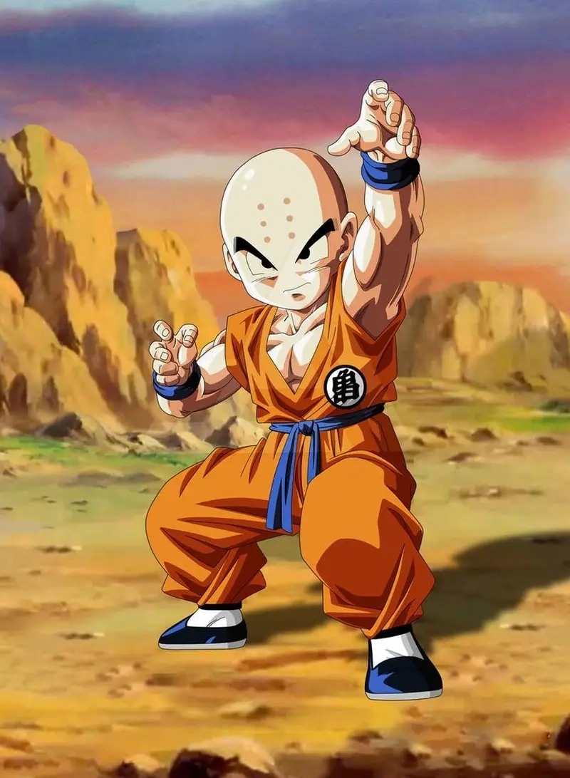 Tưởng tượng thú vị về phiên bản Ssj Krillin trong thế giới fanart