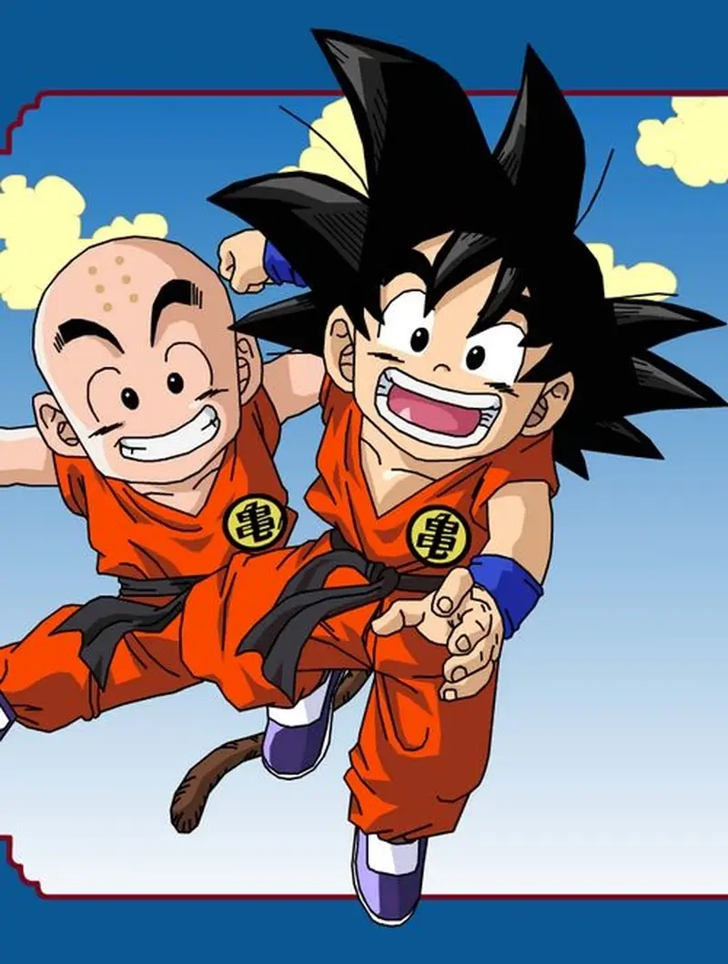 Tình bạn keo sơn giữa Goku and Krillin từ thuở nhỏ đến trưởng thành
