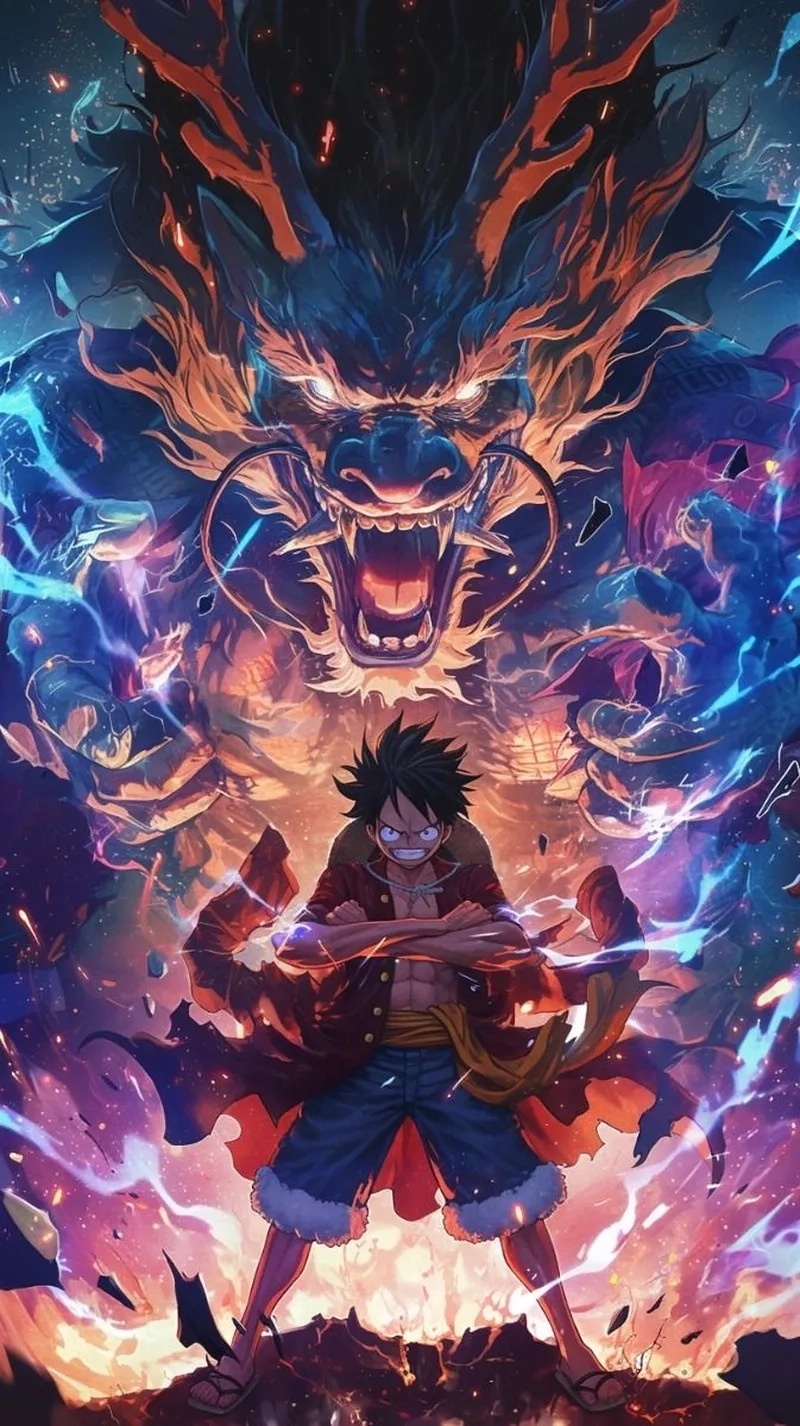 One Piece Anime Luffy rực rỡ thu hút mọi ánh nhìn