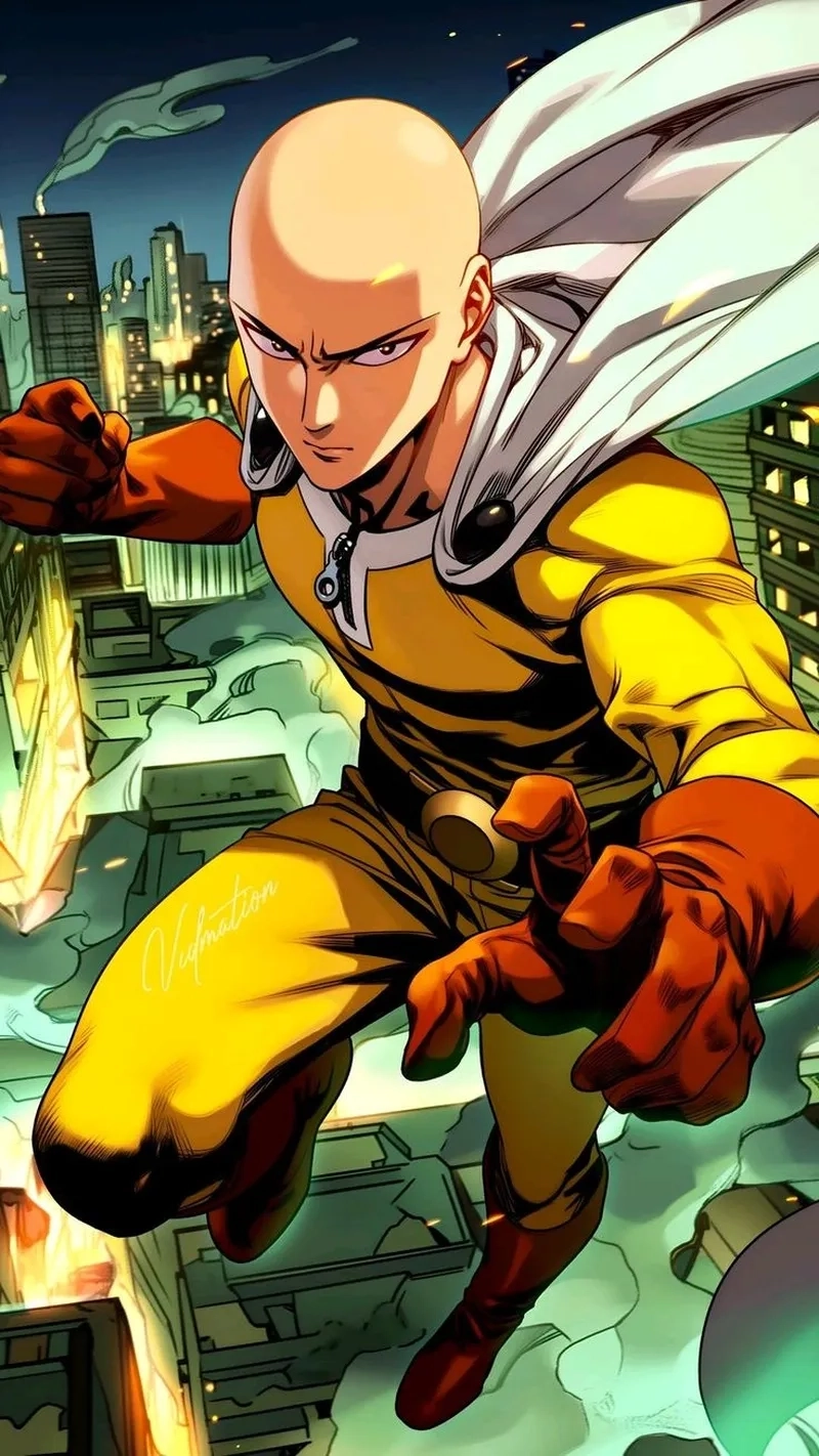 Saitama gif sống động khiến bạn mê mẩn