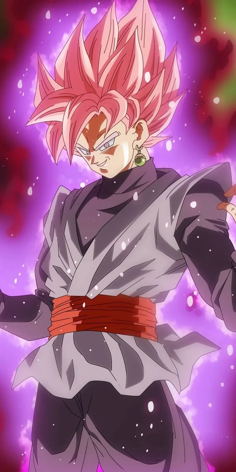 Rose Goku Black với sức mạnh hắc ám siêu saiyan hồng