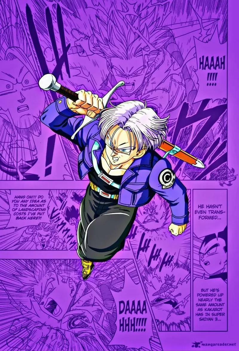 Hình ảnh chuẩn nét về Trunks dragon ball z trong các trận đấu kinh điển