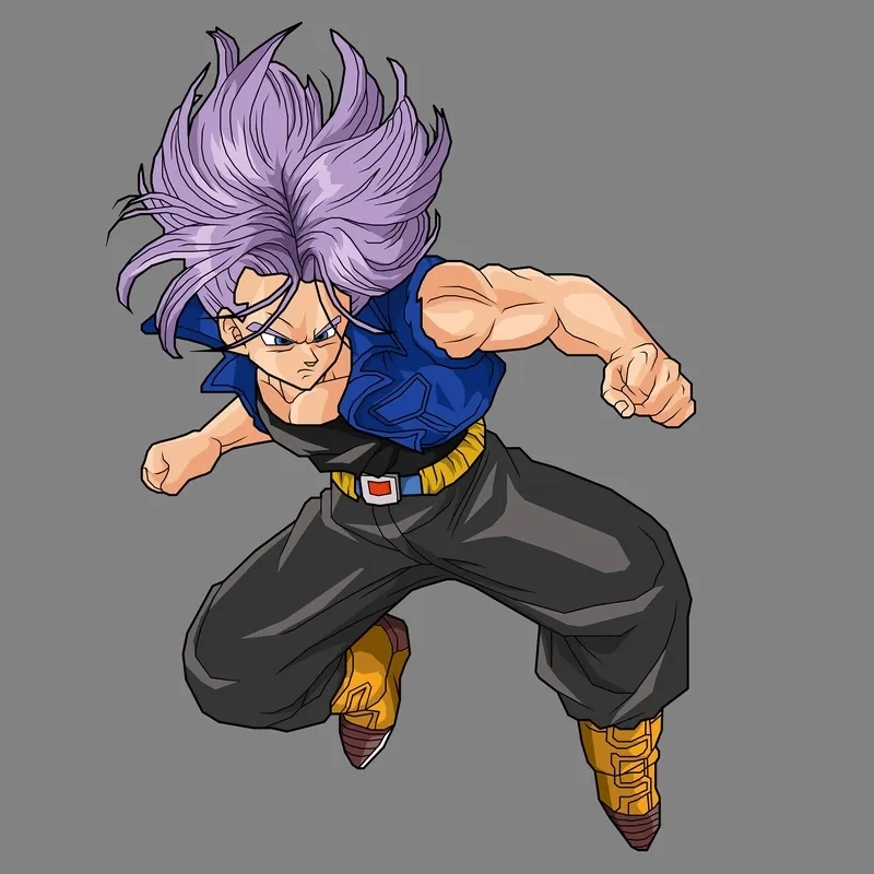 Hình ảnh mạnh mẽ và dứt khoát của Future Trunks khiến fan say mê