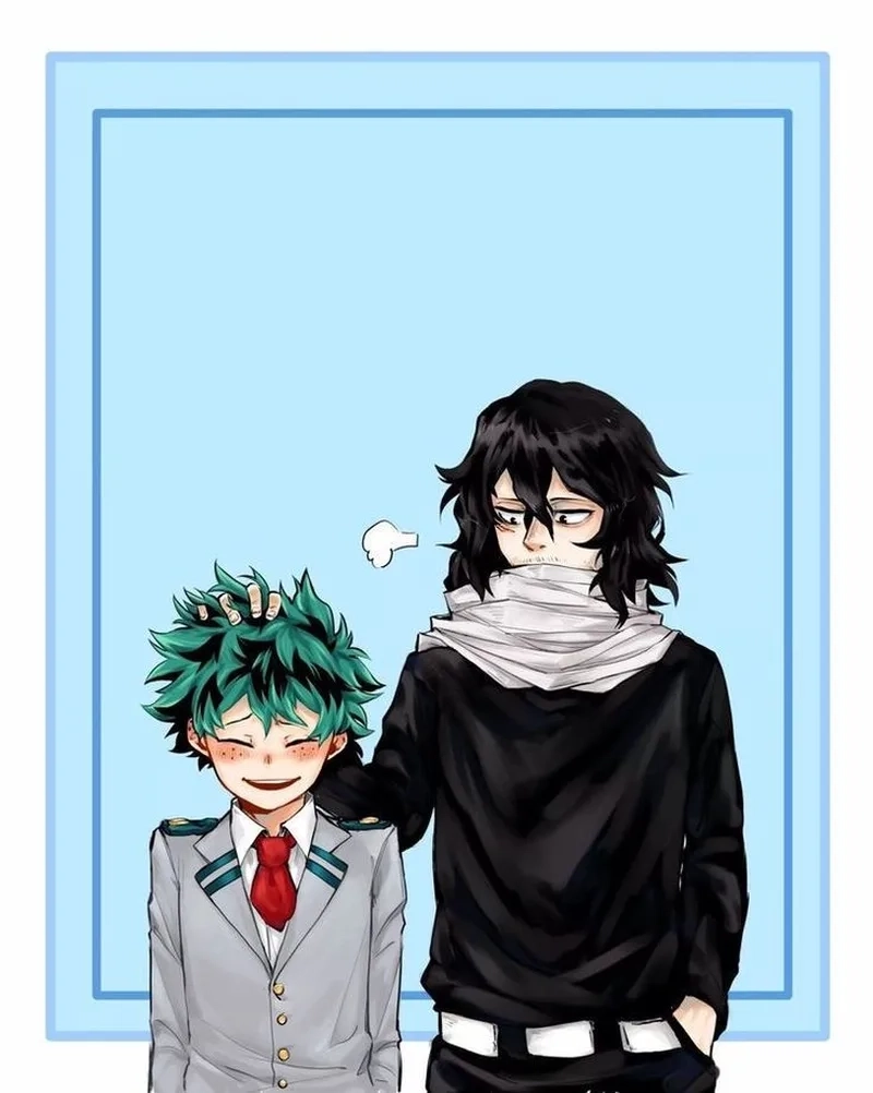 Deku x Aizawa và sự kết nối giữa hai thế hệ anh hùng