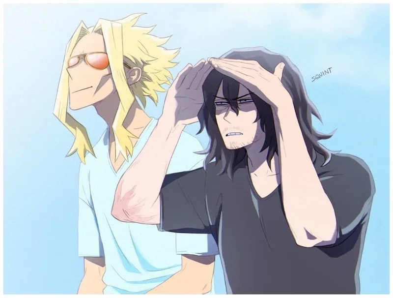 Aizawa x All Might là sự kết hợp mạnh mẽ của hai tượng đài