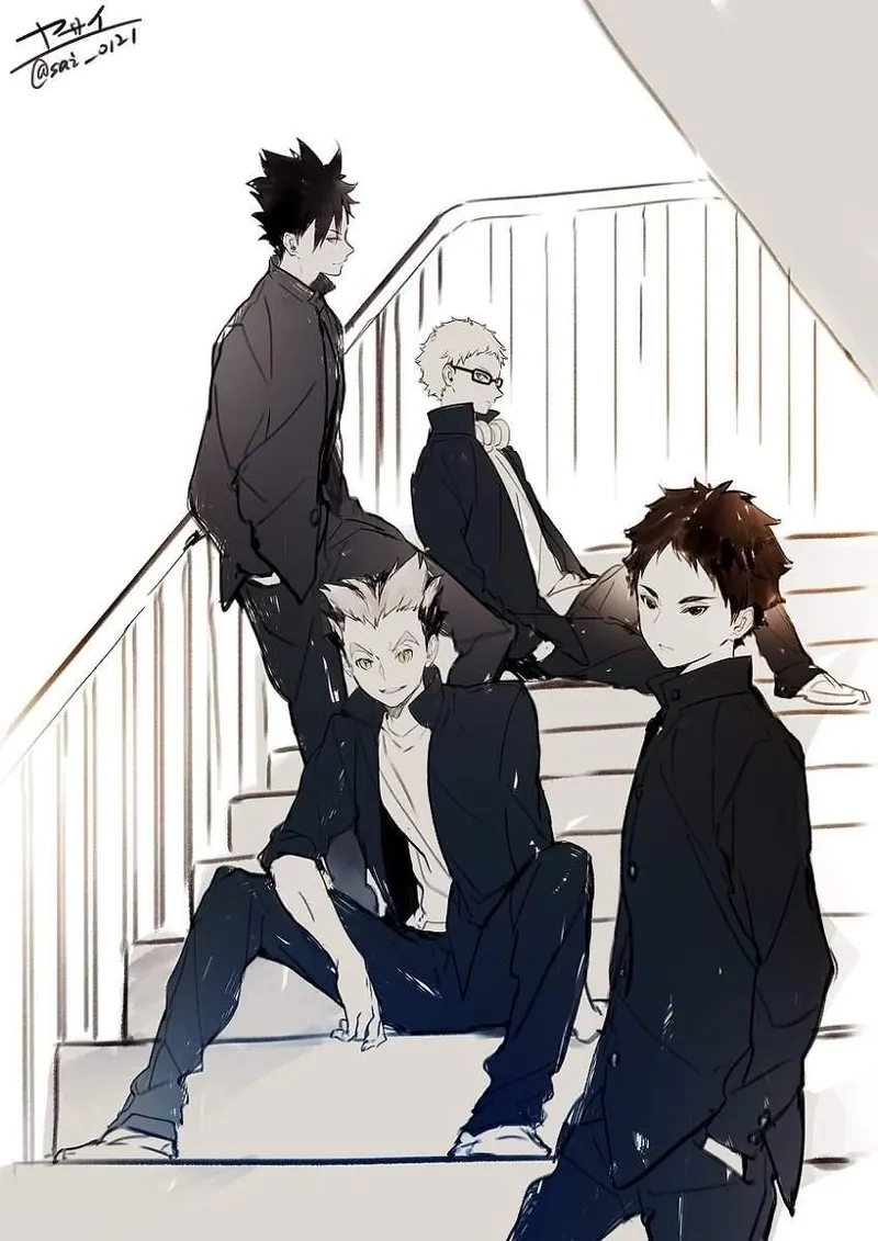 Bokuto Akaashi manga khắc họa tình bạn và sự ăn ý tuyệt vời