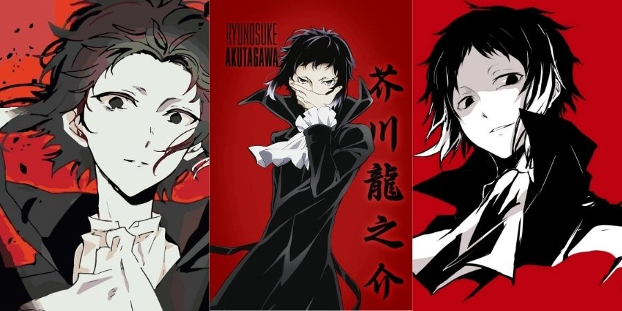 Akutagawa nổi bật với vẻ ngoài sắc lạnh và nội tâm giằng xé