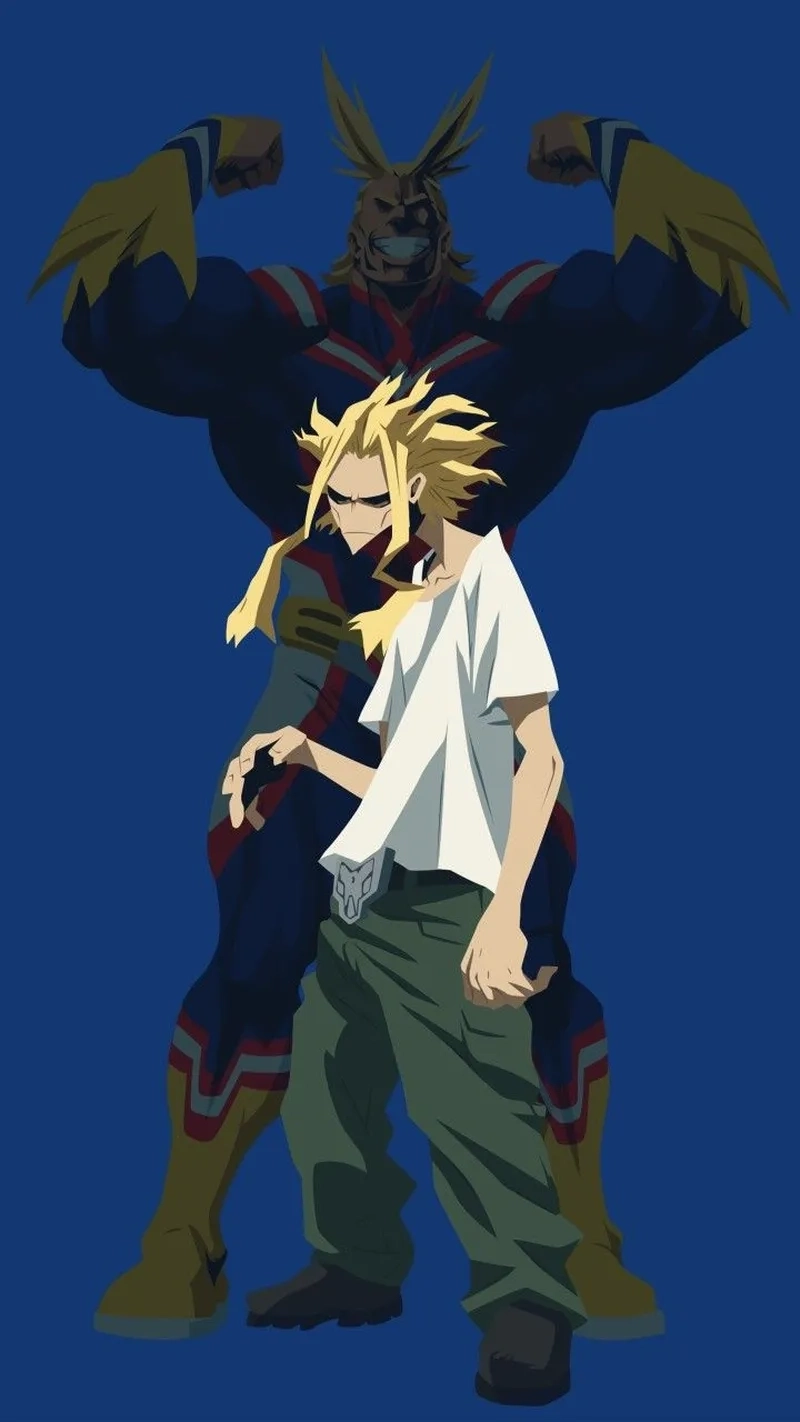 All Might với nụ cười biểu tượng của hy vọng và sức mạnh