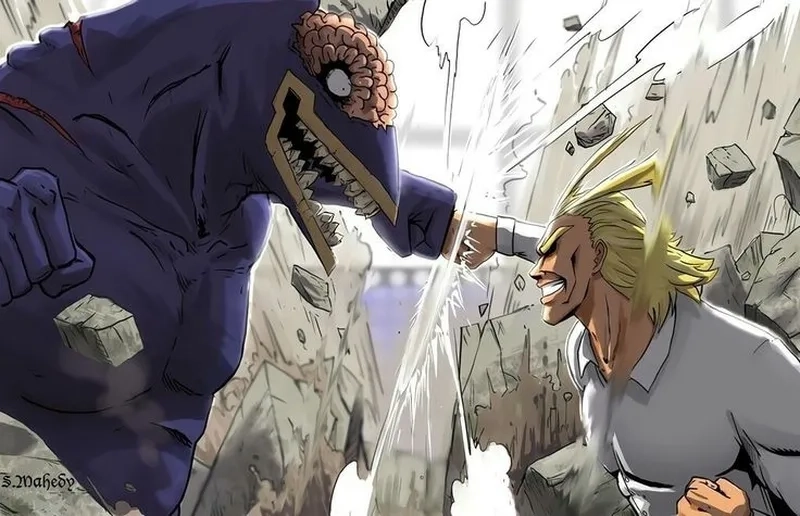 All Might vs Nomu 4k chân thực, đầy mãnh liệt và áp lực