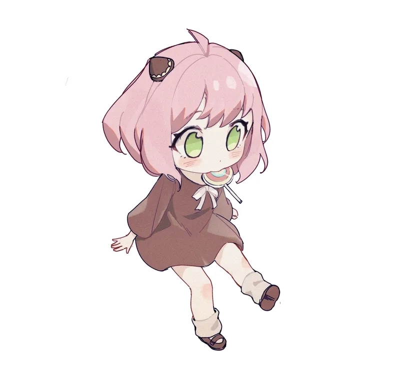 Ảnh anime nữ Anya với biểu cảm phong phú và độc đáo
