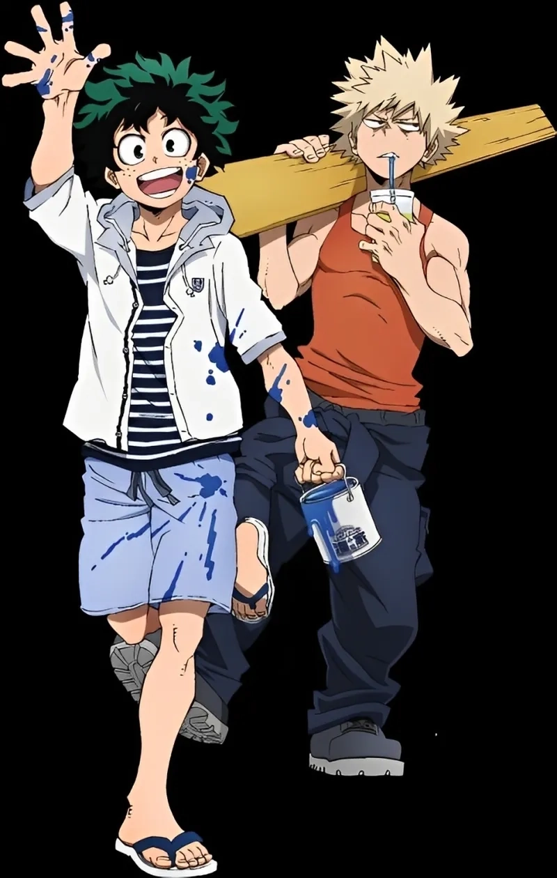 Deku x Bakugou thể hiện mối quan hệ thầy trò đầy cảm xúc mạnh mẽ