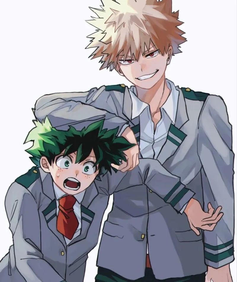 Izuku x Bakugou phản ánh tinh thần cạnh tranh nhưng đầy tình bạn