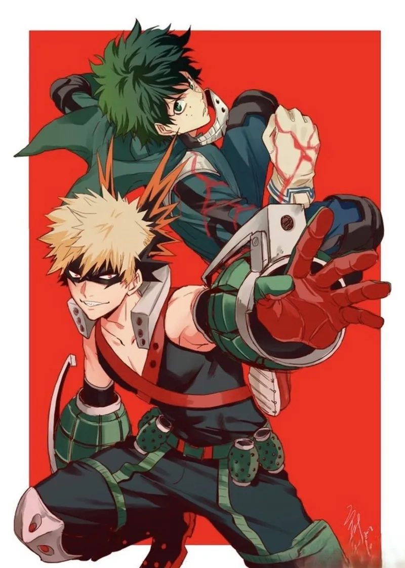 Bakugo Shoto thân thiết và hỗ trợ nhau trong nhiều trận chiến